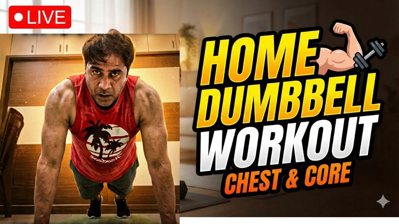 Harish Fitness center is live! upper body home workout