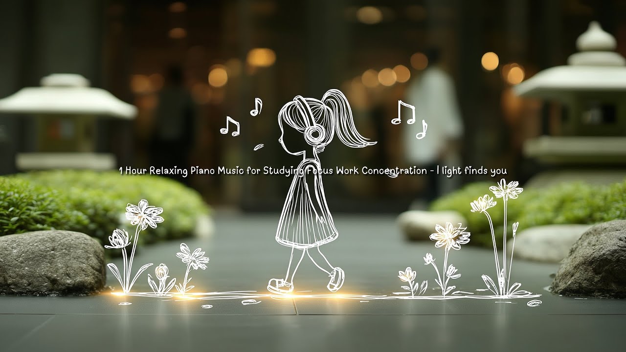 1 Hour Relaxing Piano Music for Studying Focus Work Concentration - | light finds you