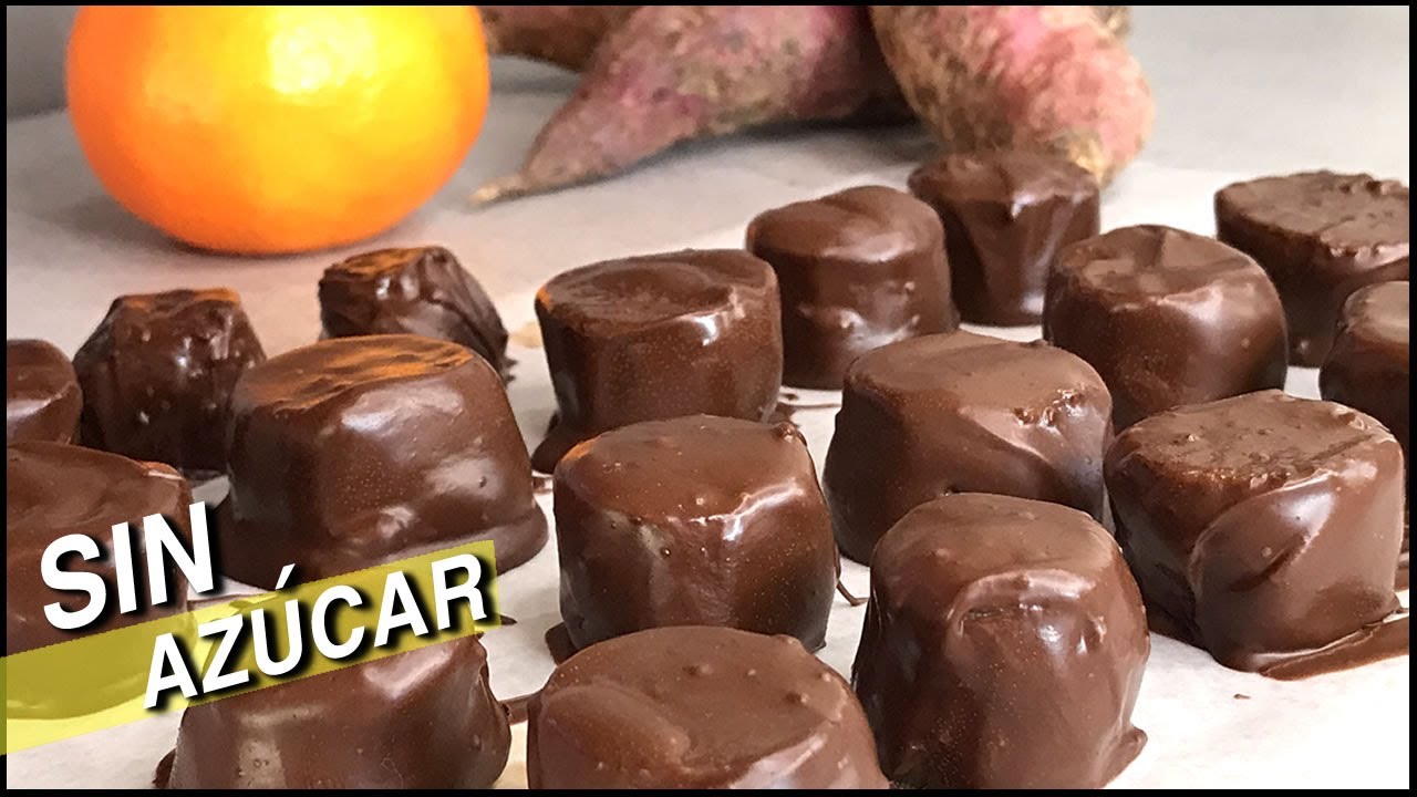 BOMBONES SIN AZUCAR de CHOCOLATE, BATATA y MANDARINA