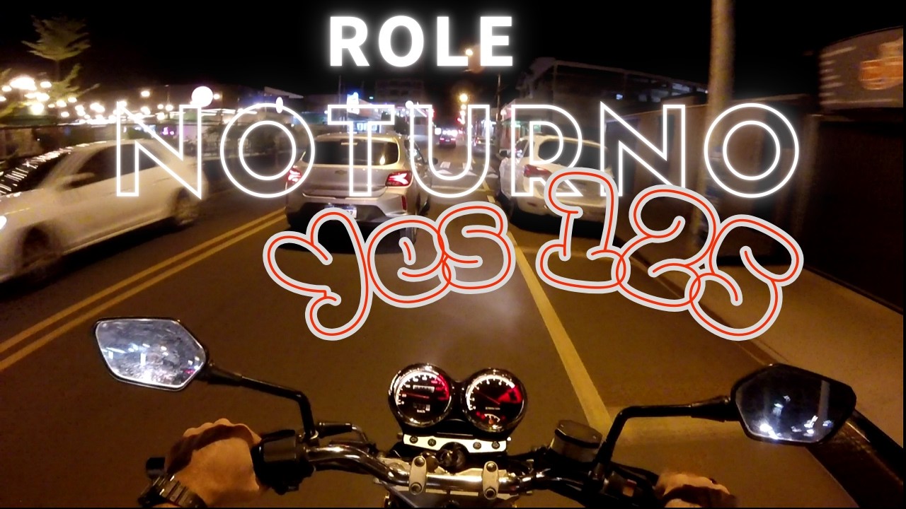 Role noturno com a suzuki yes 125
