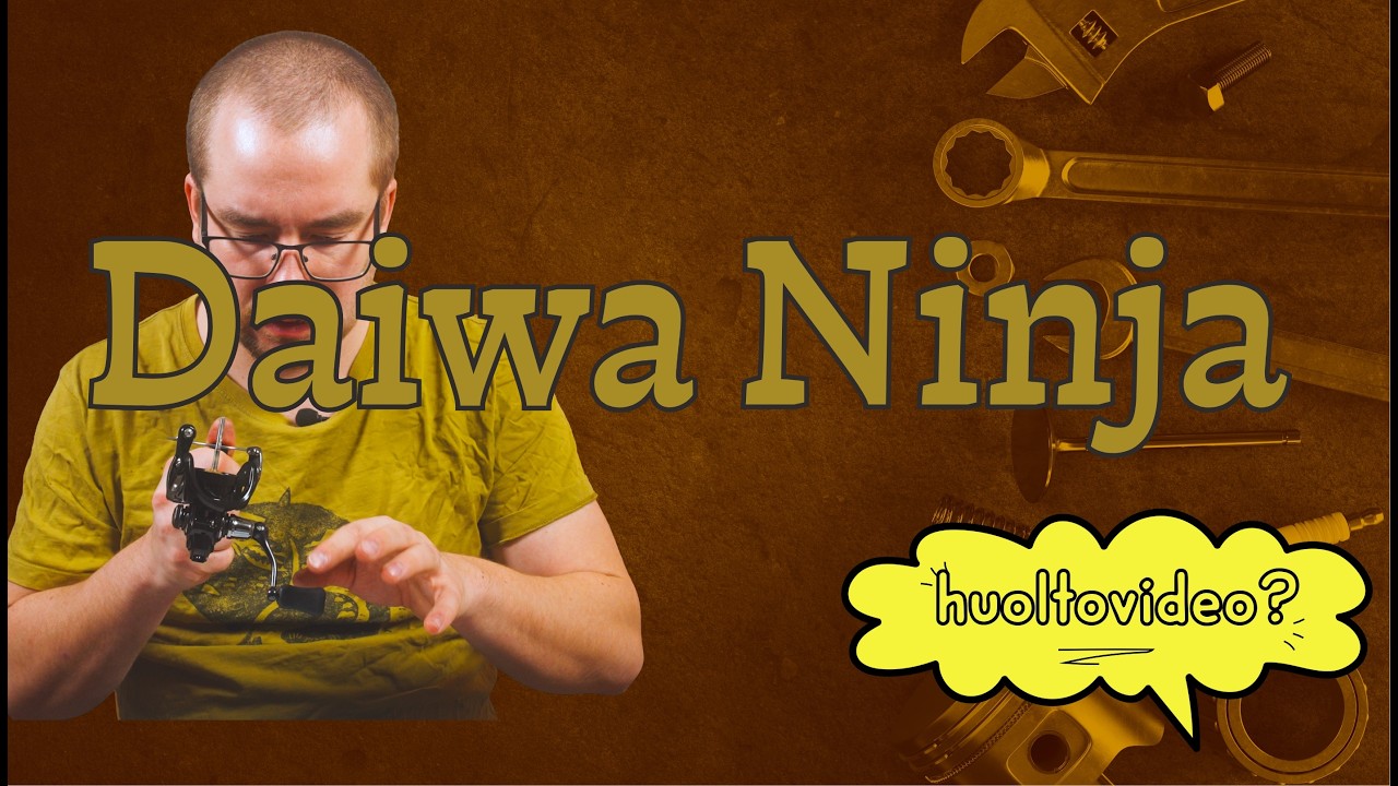 Daiwa Ninja- avokelan huolto