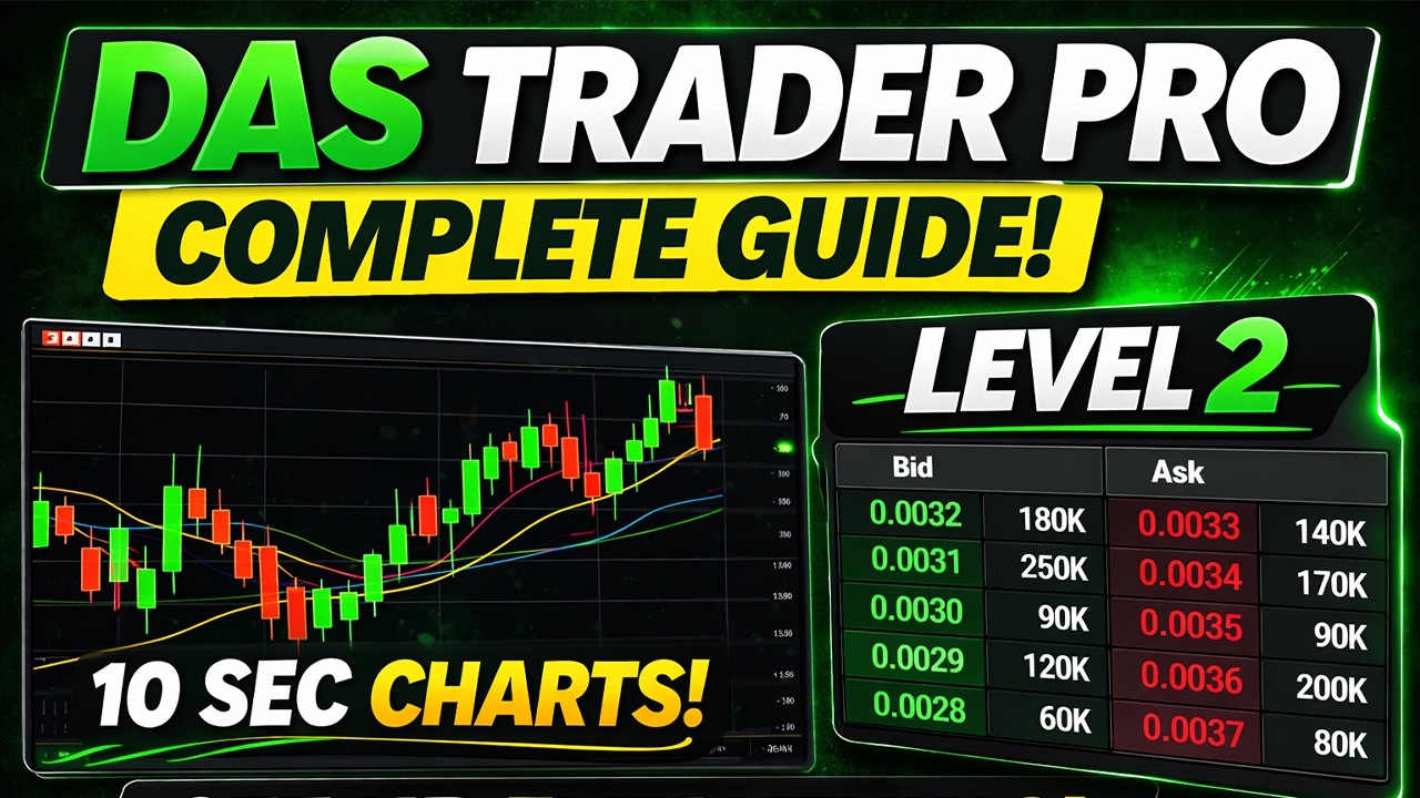 DAS Trader Pro Setup Guide for Day Traders (10-Second Charts + Level 2 & Time and Sales)