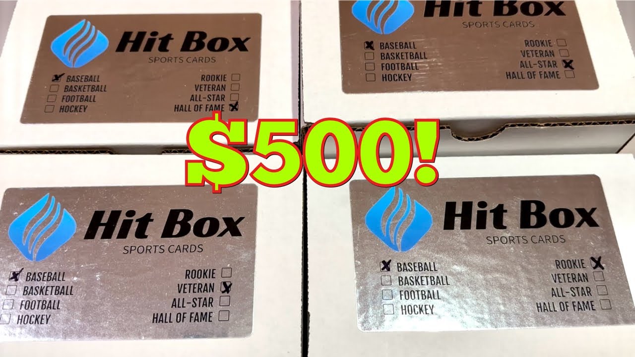 $500 OF HIT BOX BASEBALL CARDS!
