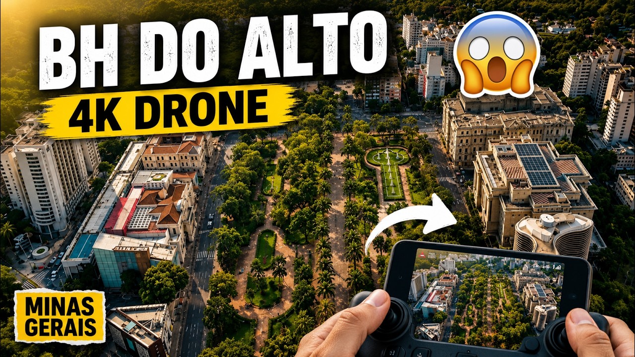 Belo Horizonte Vista do Céu  | Drone 4K | Pampulha, Mineirão e Centro