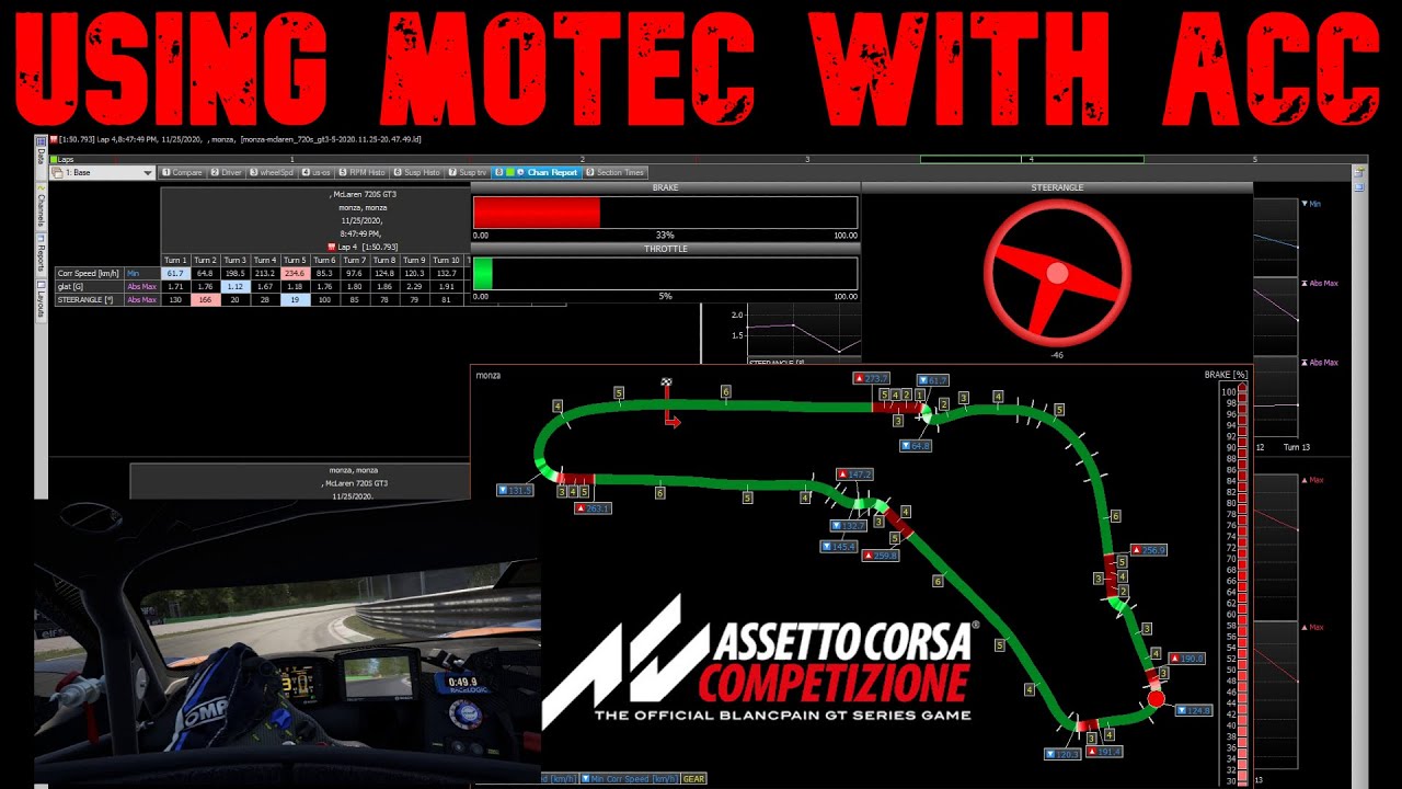 Get Faster With Track Data! Free MoTeC i2 Software with ACC
