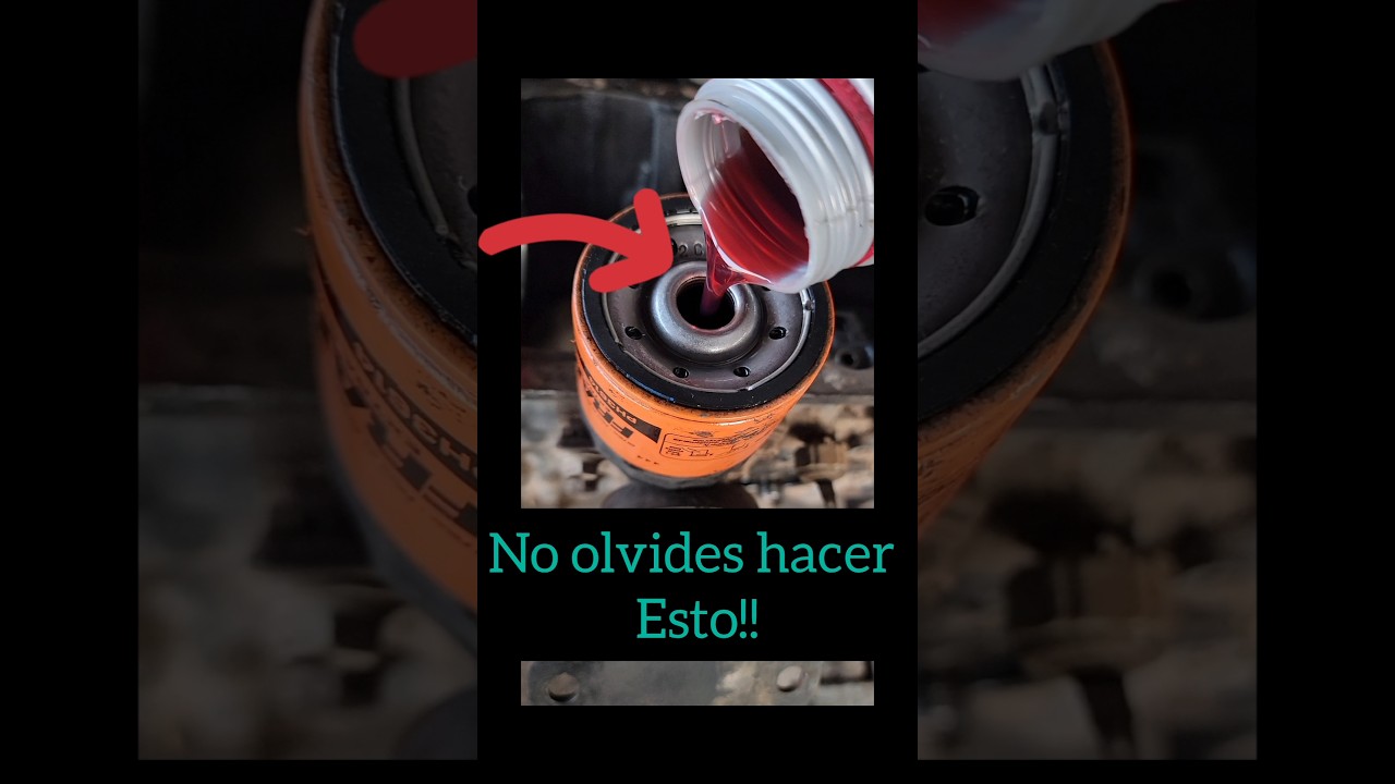 Instala tu filtro de aceite correctamente. #automobile #filter #tips #taller #mechanic #trucos