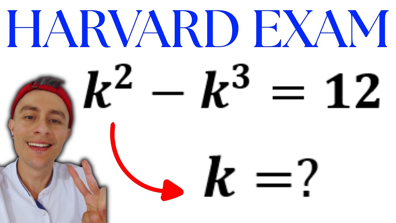¿PUEDES HALLAR TODAS LAS SOLUCIONES PARA k? | k^2 - k^3 =12