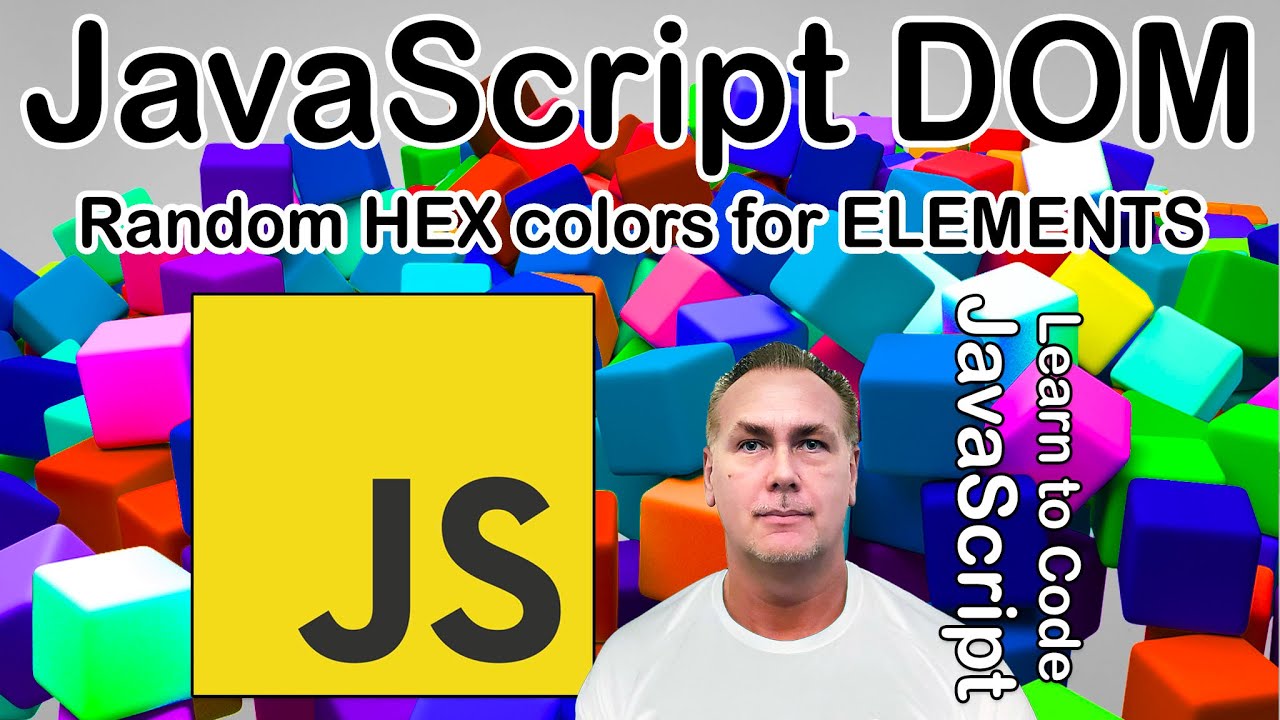 Random Element Background Colors JavaScript CSS style properties updates with Random Hex Color