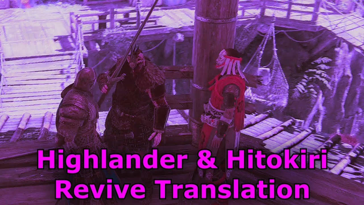 For Honor Hitokiri & Highlander Revive Translations