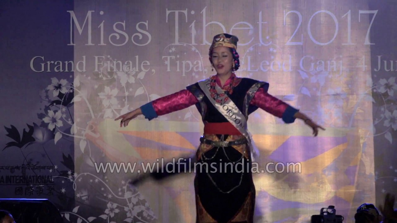 Miss Tibet 2017 : Traditional costume round 1