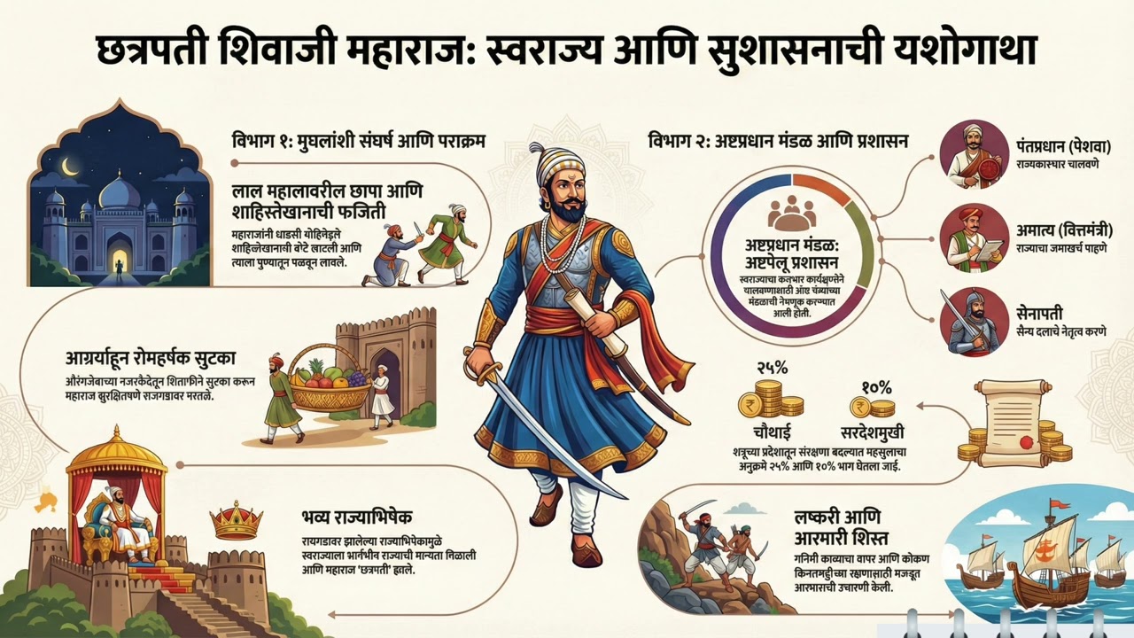 छत्रपती शिवाजी महाराज: स्वराज्याचे शिल्पकार आणि भारतीय नौदलाचे जनक