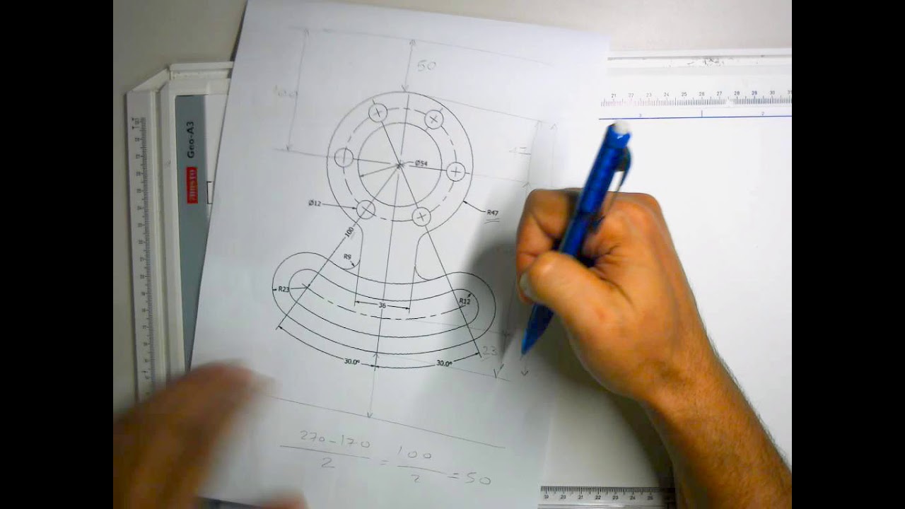 2-2: Geometric Construction Example رسم هندسي عملي - مثال تطبيقى على العمليات الهندسية