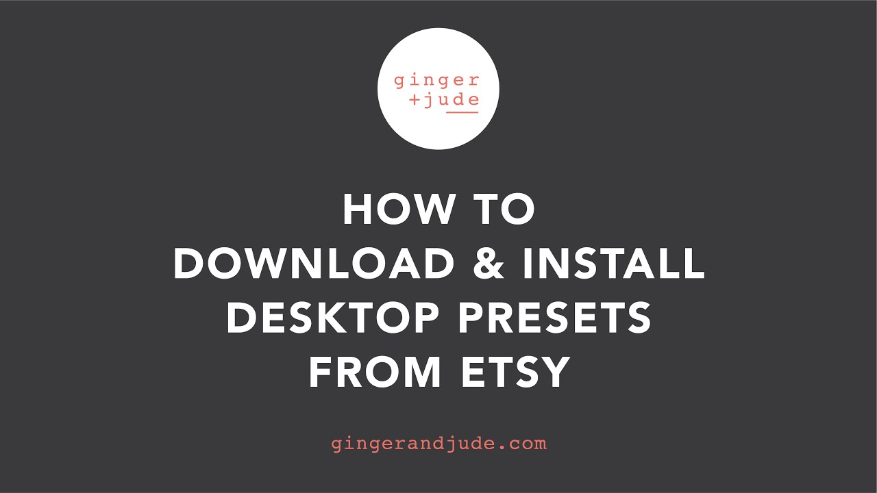 Download & Install Desktop Lightroom Presets From Etsy