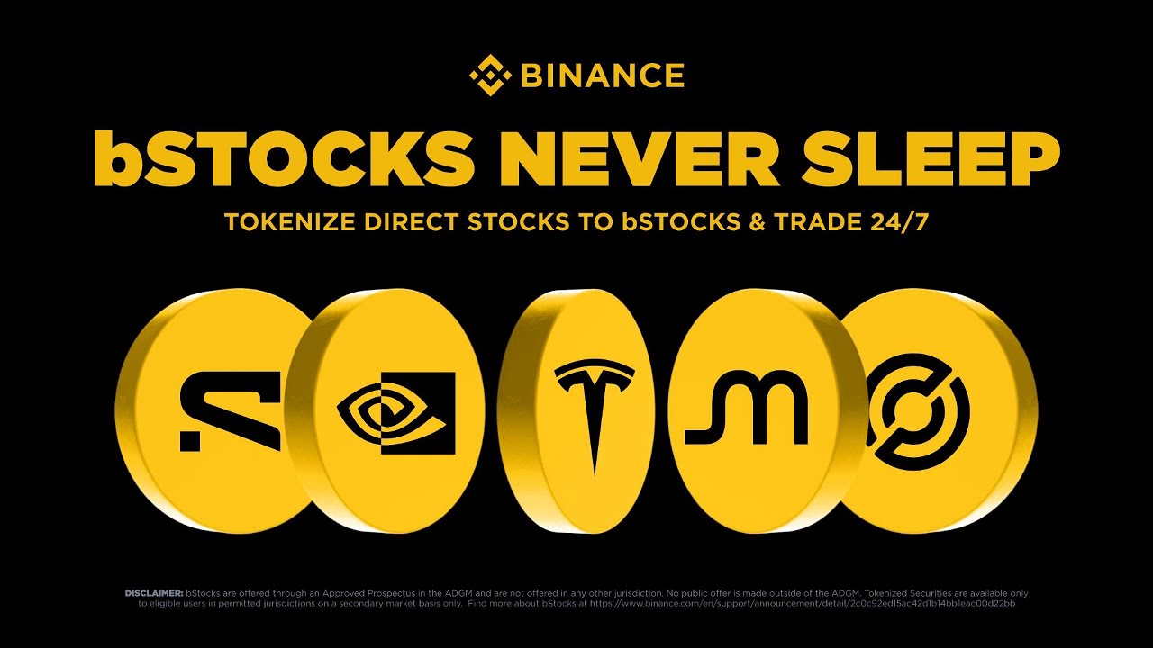Binance launched bStocks, a platform that helps with fractional stocks trading and is open 24/7
