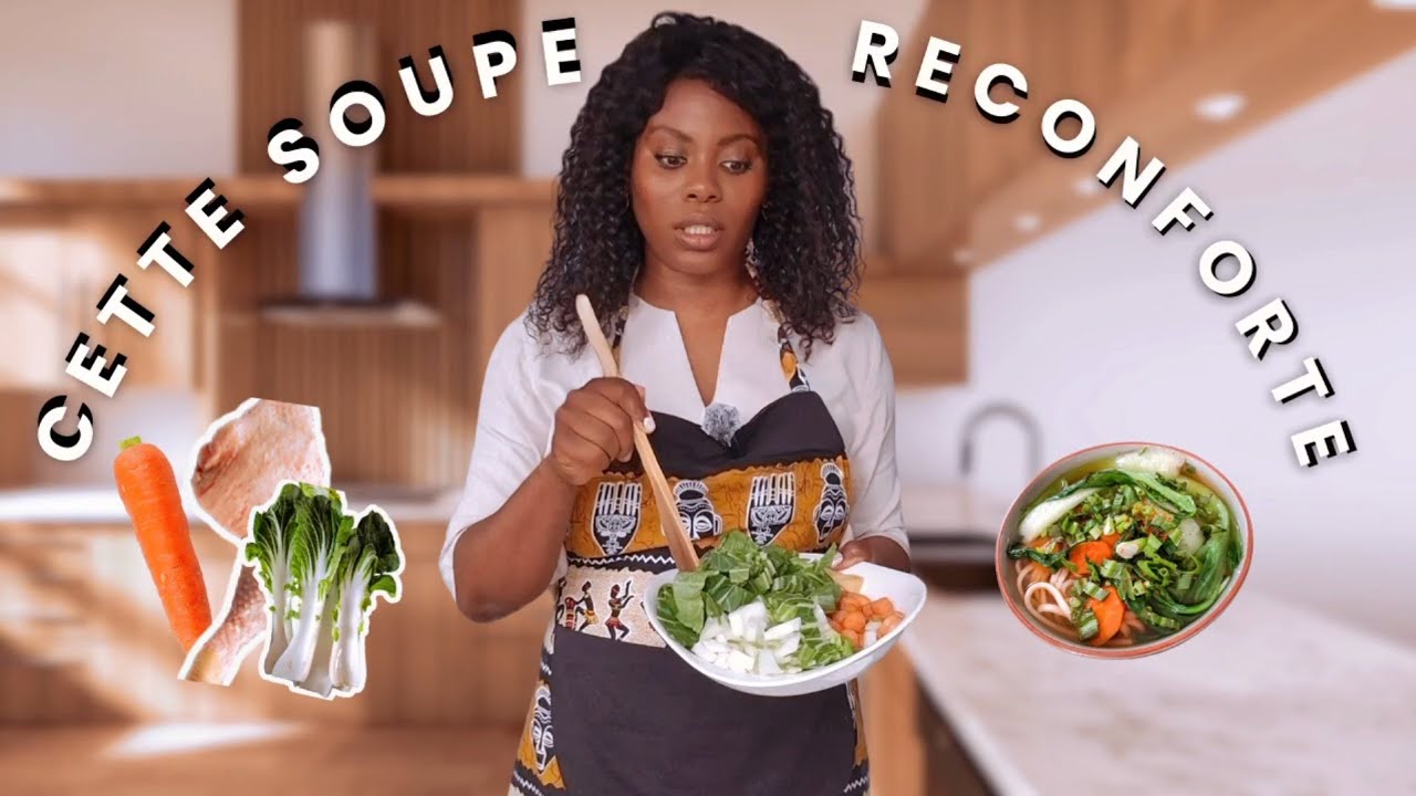 MON LOOK MAISON & RECETTE DE SOUPE DE POULET + PAK CHOI 🍲 FACILE ET RAPIDE| [Couture + Cuisine]