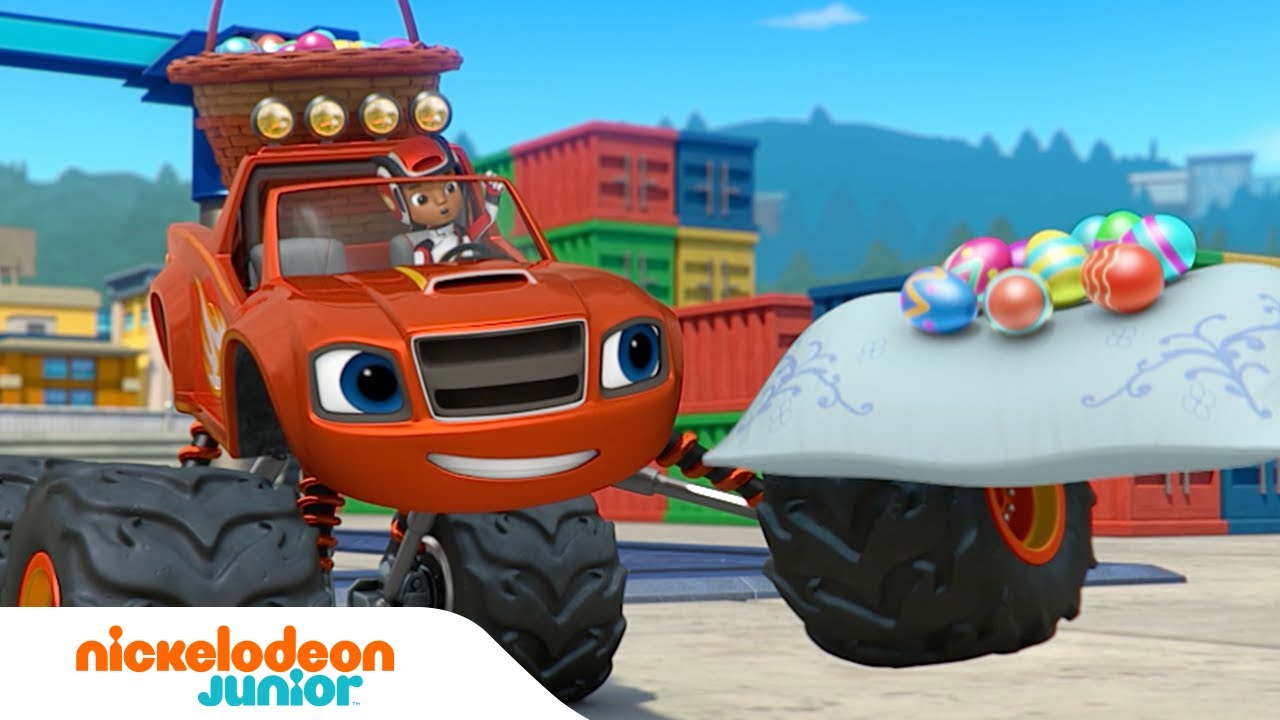 Blaze et les Monster Machines | Blaze part à la chasse aux oeufs ! 🥚 | Nickelodeon Jr. France