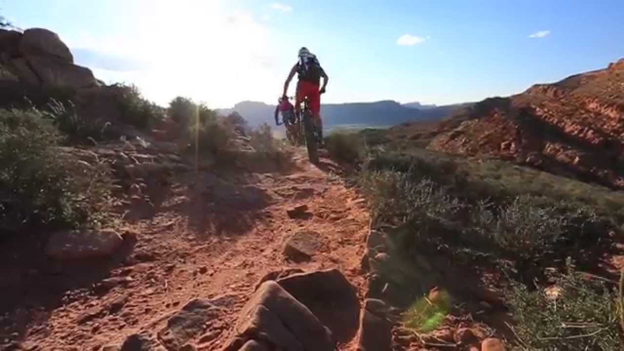 Borealis Fat Bikes Rally Dave's Trail in Moab, UT on the new Echo and Rockshox Bluto
