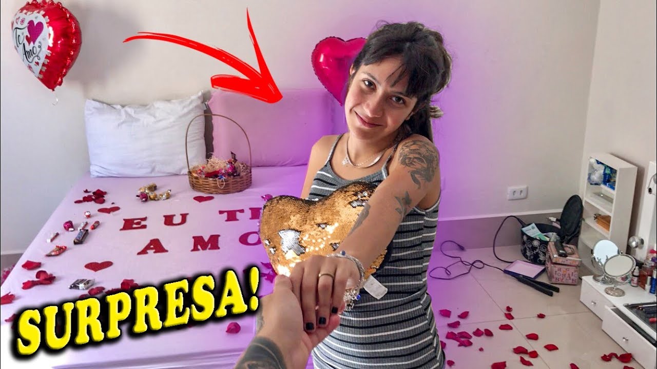 FIZ UMA SURPRESA PRA MINHA NAMORADA!!