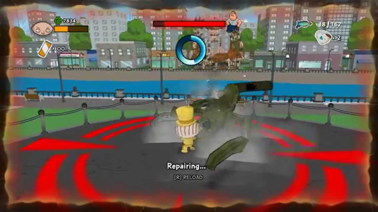 Family Guy Back To The Multiverse Defeating Joes Crippletron Gameplay 1080p