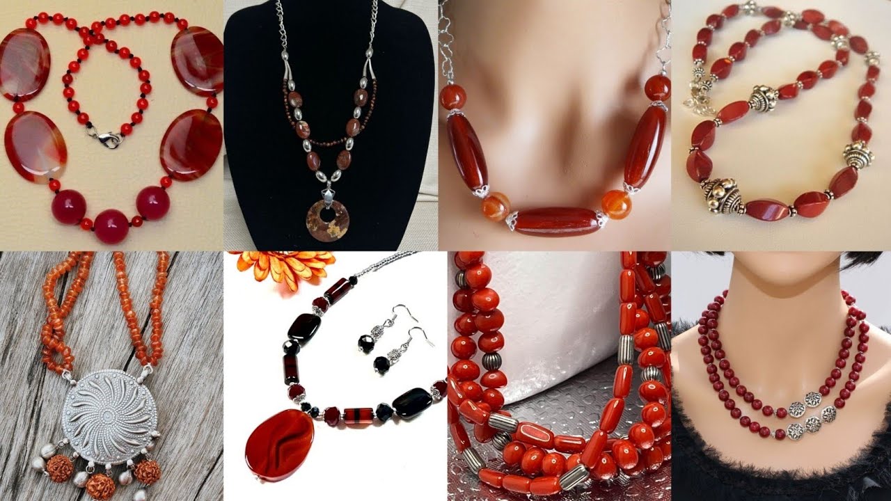 Carnelian with Silver Accents – Latest Powerful Necklace Designs😍