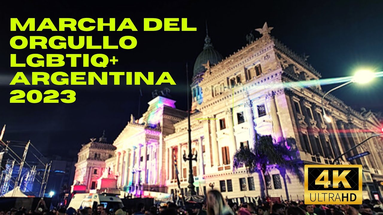 Así fue la Marcha del orgullo  en Buenos Aires 2023 4K - gay pride Argentina 2023