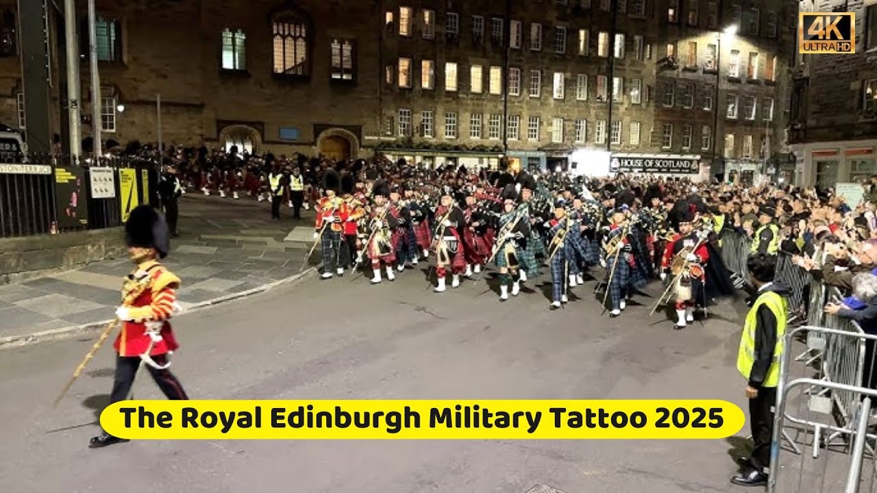 Royal Edinburgh Military Tattoo 2025 March Out: Scotland The Brave | Edinburgh, Scotland | 4K