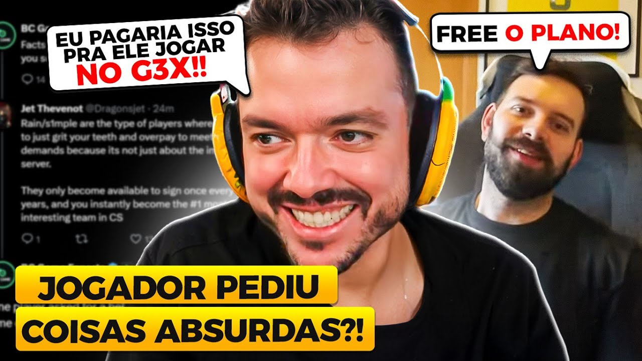 GAULES e MCH COMENTAM SOBRE TWEET DO TIME DO S1MPLE!