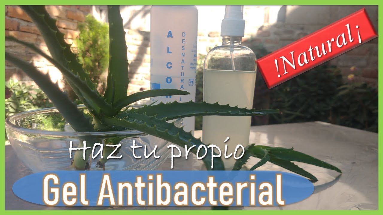 GEL ANTIBACTERIAL CASERO CON 2 INGREDIENTES Naturales