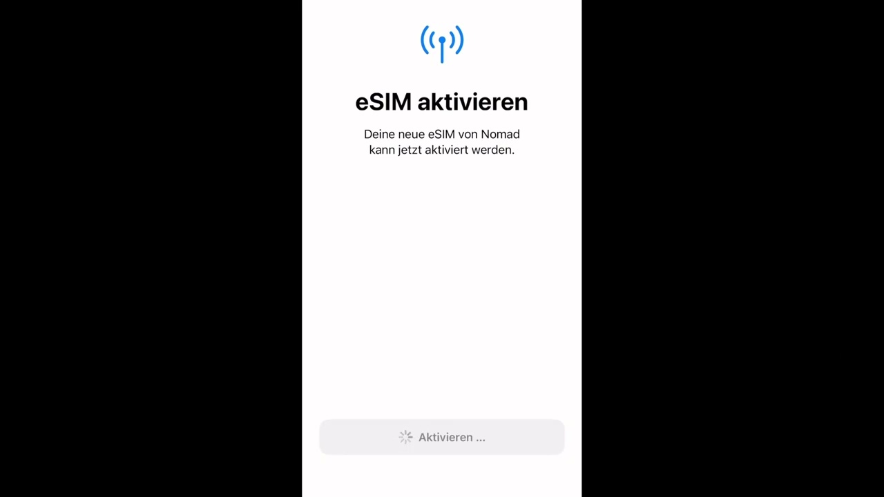 Nomad eSIM auf iPhone installieren (Anleitung auf Deutsch)