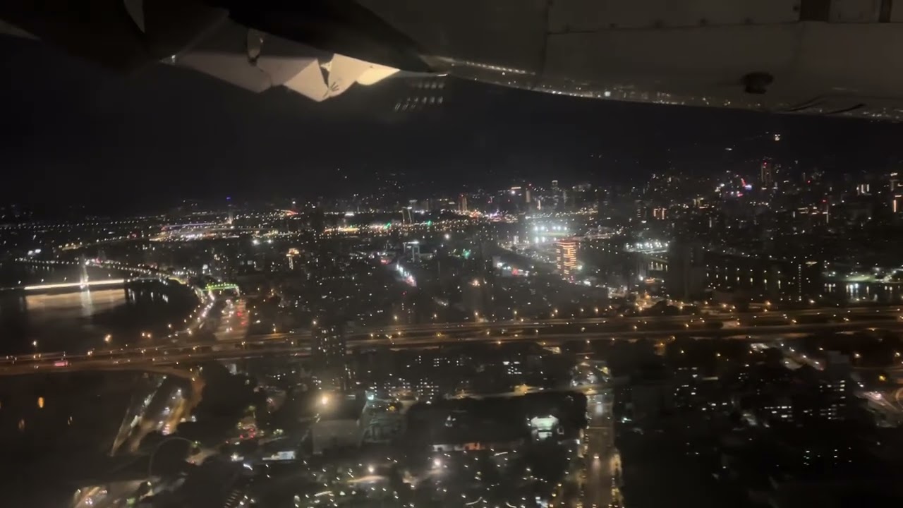 Mandarin Airlines ATR72-600 Kinmen to Taipei Songshan window view 
