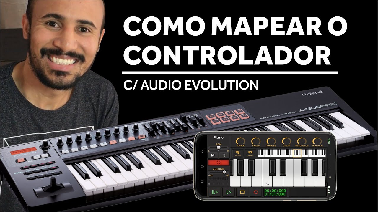 Configuração p/ Android - Mapeamento do Audio Evolution com teclado controlador APRO 500
