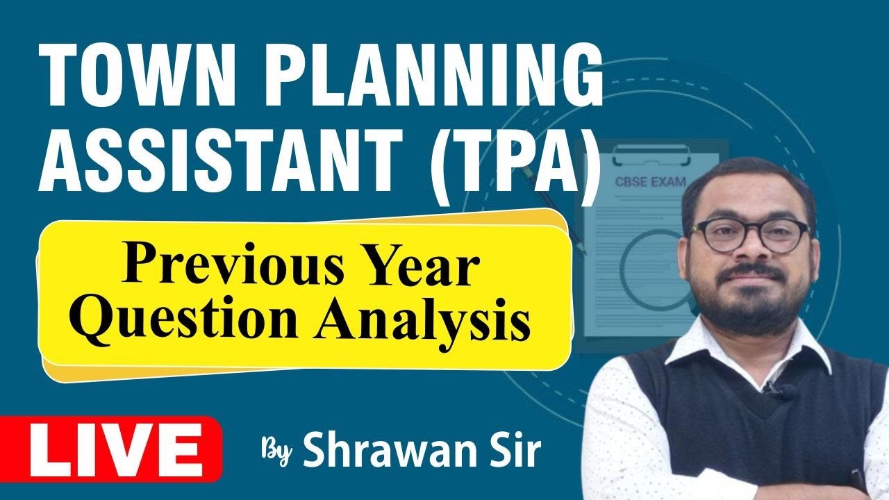 TPA | Town Planning Assistant | PYQ | Previous Year Question Analysis | By Shrawan Pawar Sir.