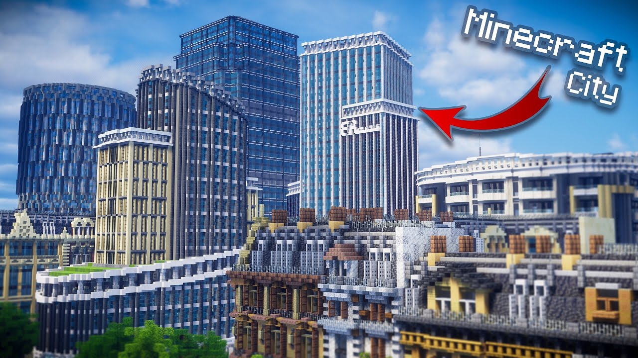 Minecraft City - Skyscrapers and Offices [Timelapse] #14