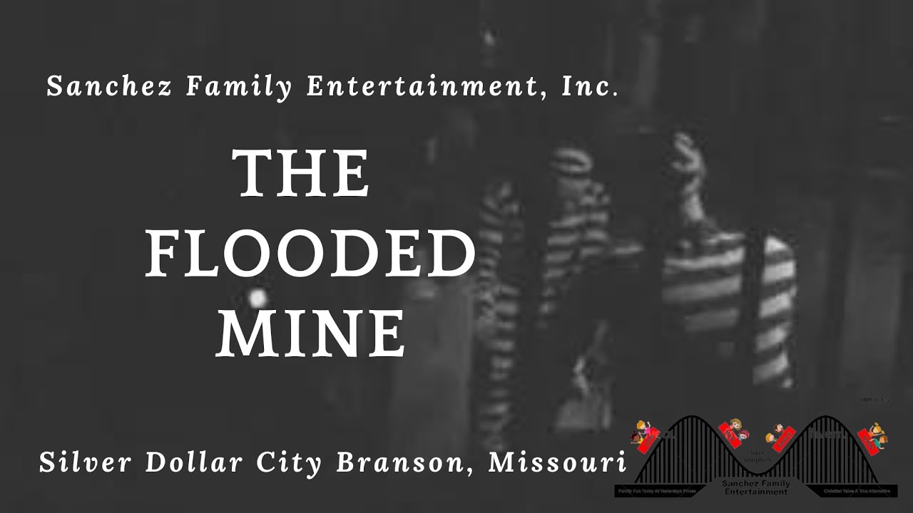 Silver Dollar City Amusement Park - The Flooded Mine Dark Ride in Black and White (2020)