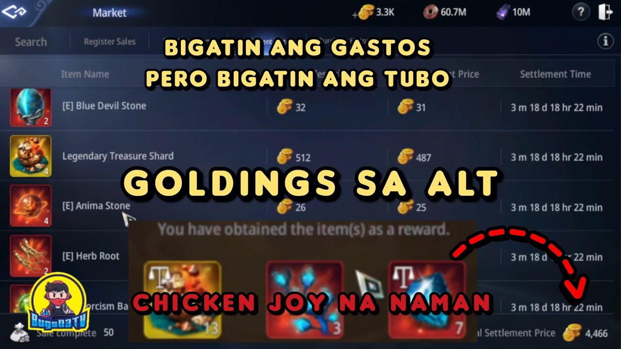 MIR4 - GOLDINGS PARA SA ALT + LEGENDARY TREASURE SHARD