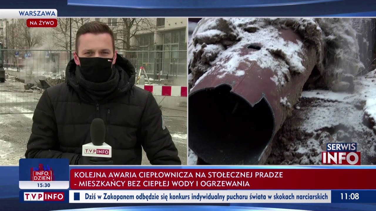 Awaria sieci ciepłowniczej w Warszawie. „Naprawa dopiero wieczorem”