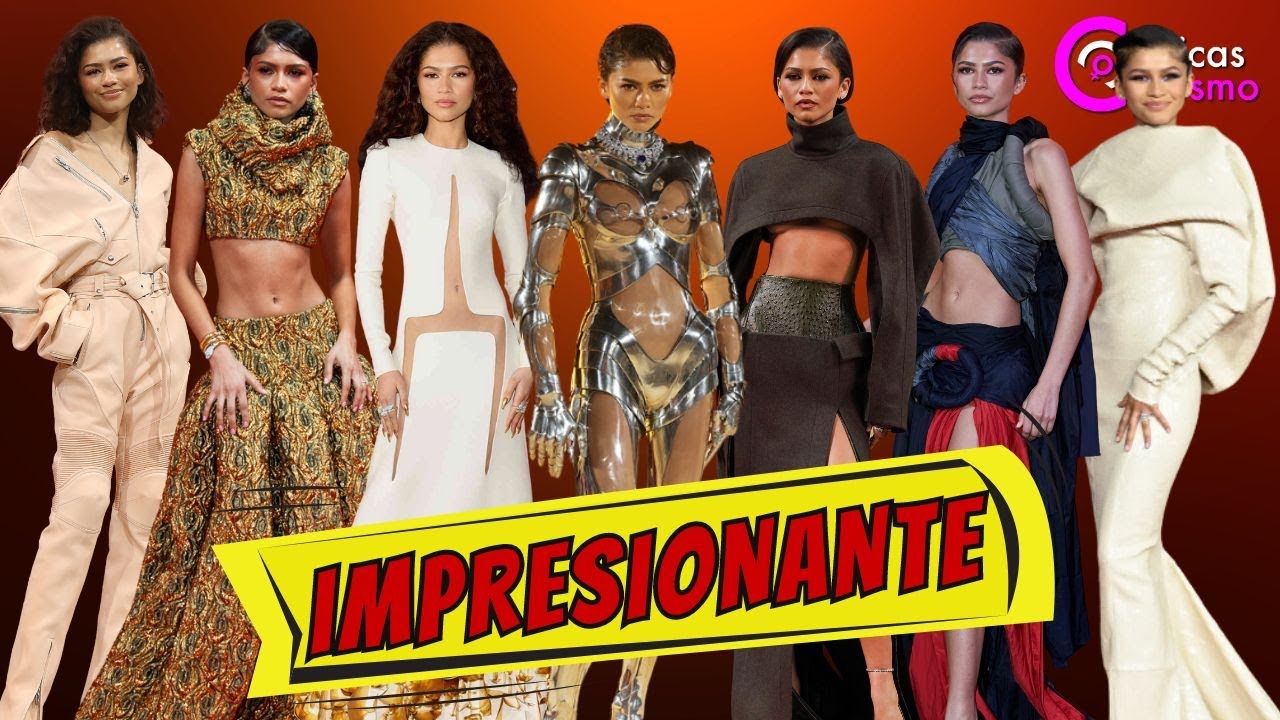 ZENDAYA ENLOQUECE INTERNET CON EL IMPRESIONANTE GUARDARROPA DE SU GIRA PROMOCIONAL DE DUNE #zendaya