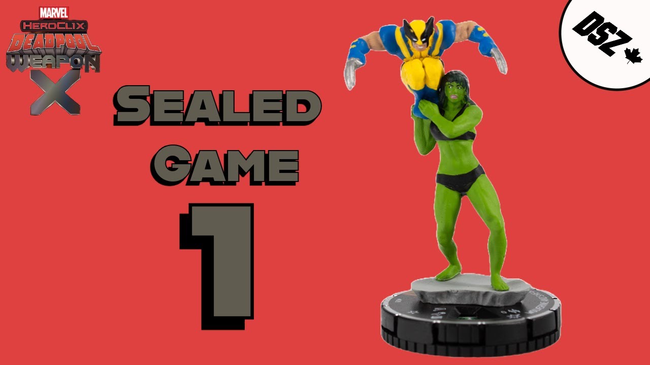 HeroClix Deadpool Weapon X Sealed Game 1 