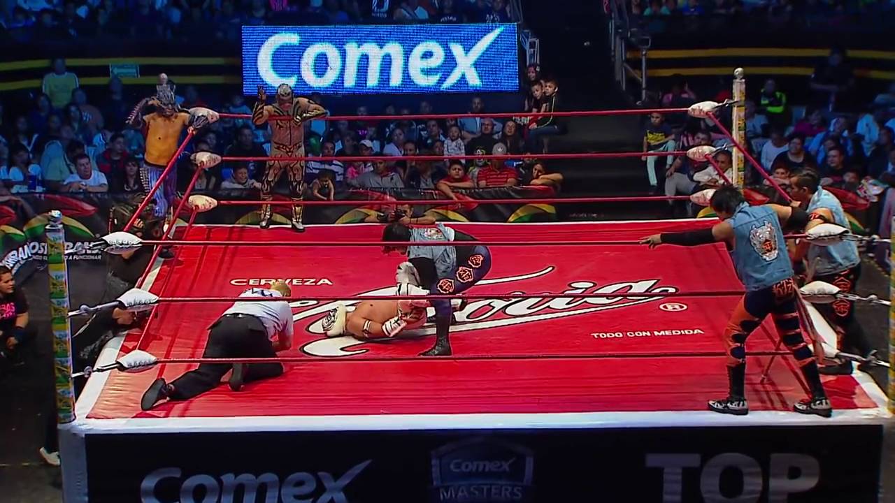AAA Lucha Libre - Los XineTeZ Vs Drago, Aerostar, Bengala.