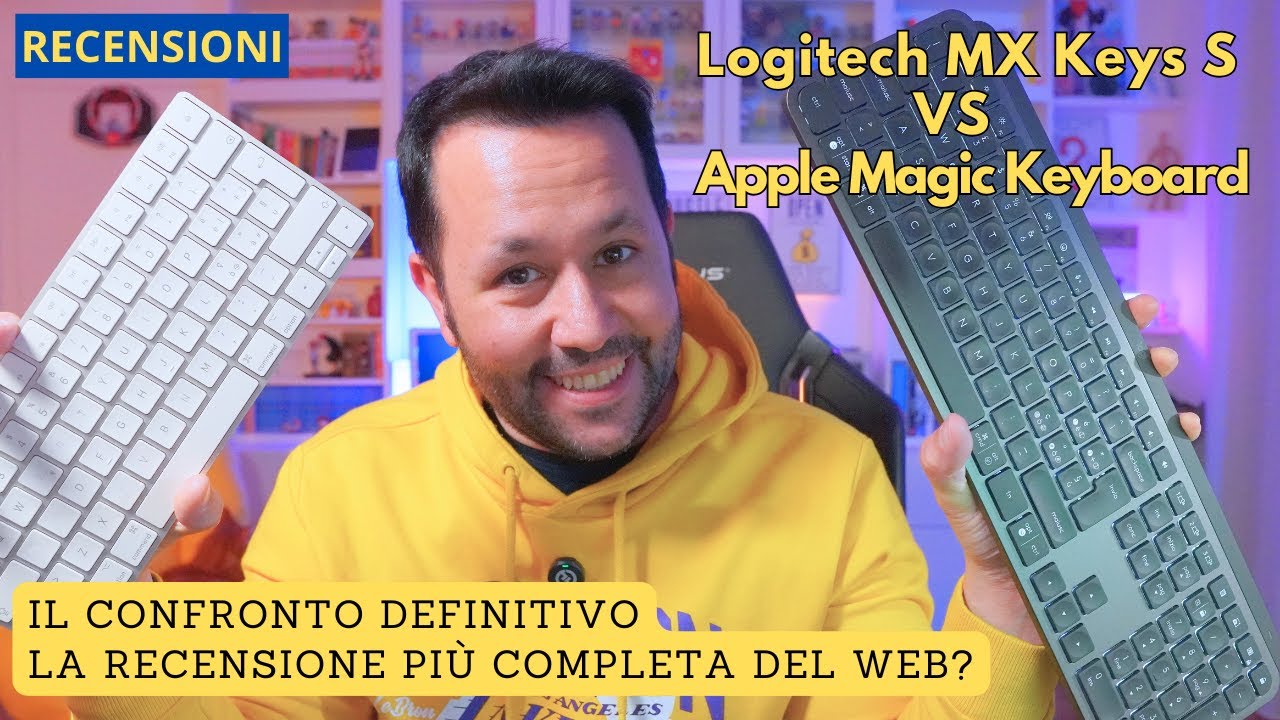 Recensione Logitech MX Keys S vs Apple Magic Keyboard ⌨️ Qual &egrave; la miglior tastiera da ufficio?
