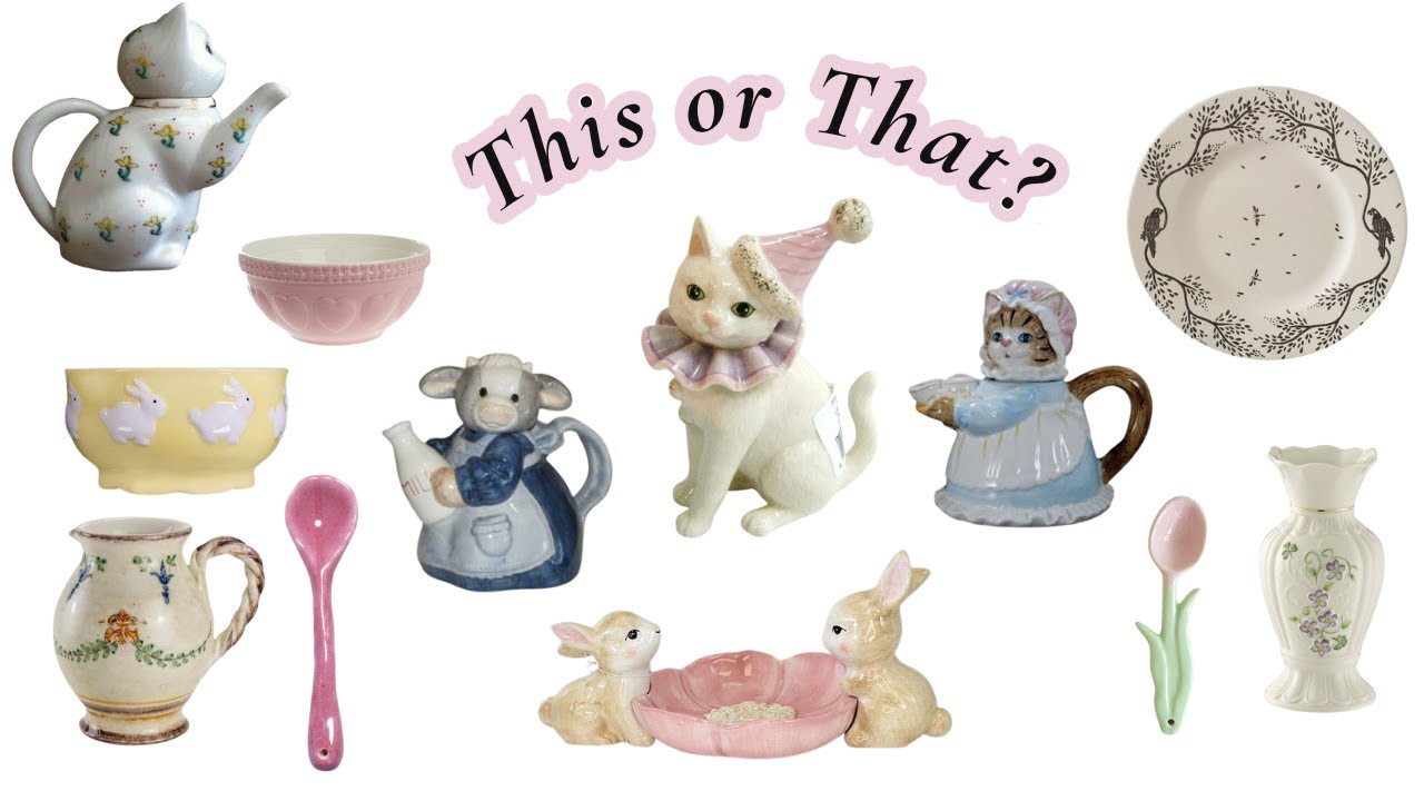 Cottagecore or Coquette? | choose your dream kitchen ceramics