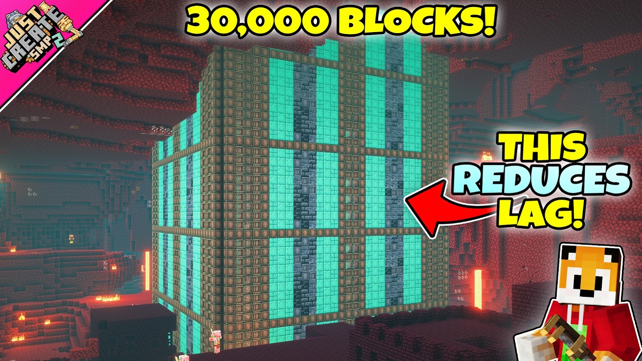 I DESTROYED the NETHER to make the Overworld less LAGGY! - Minecraft Create Mod