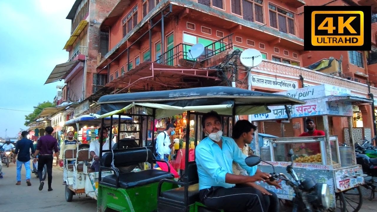 4K Walking in Pink CIty 
