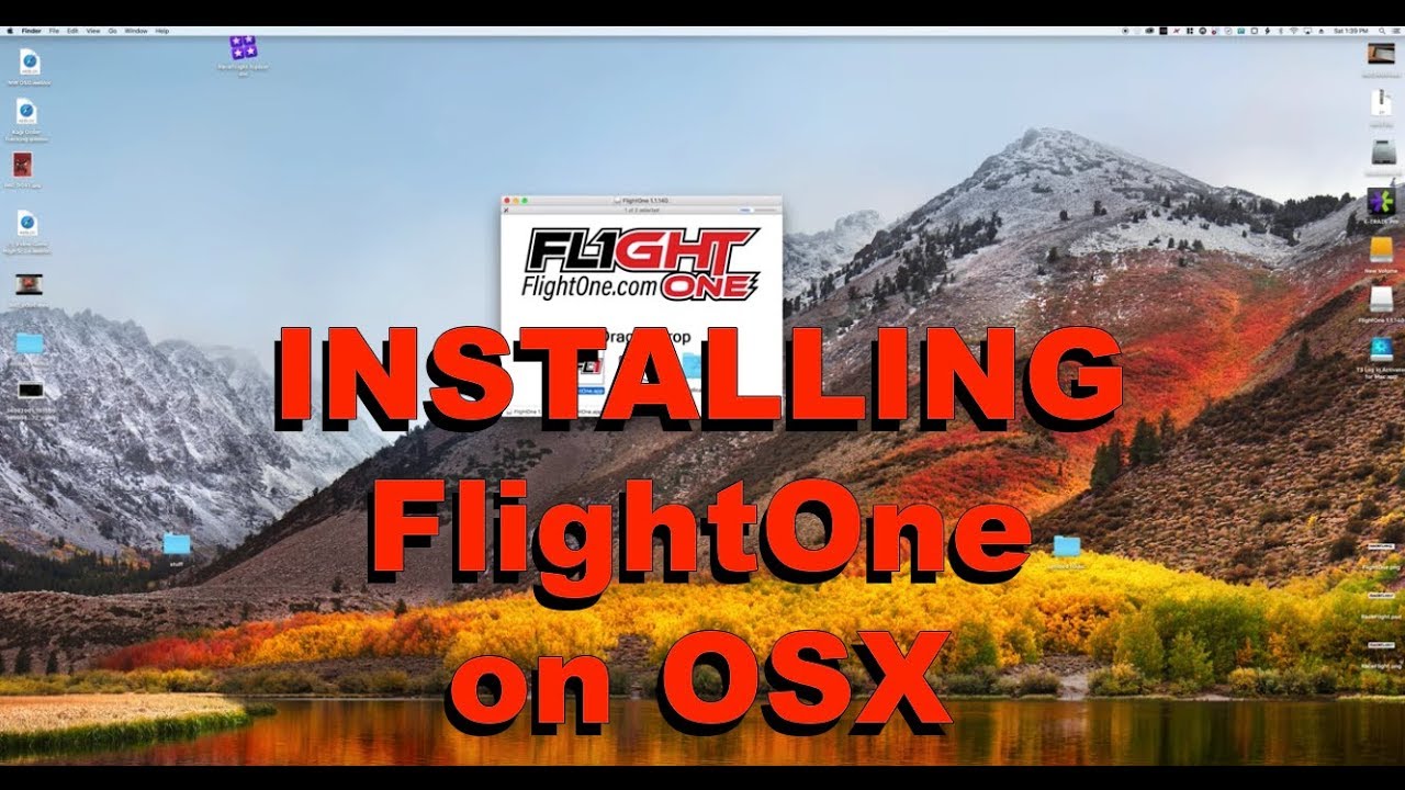 Installing Flight One v1.1 on OSX or Mac previously RaceFlight