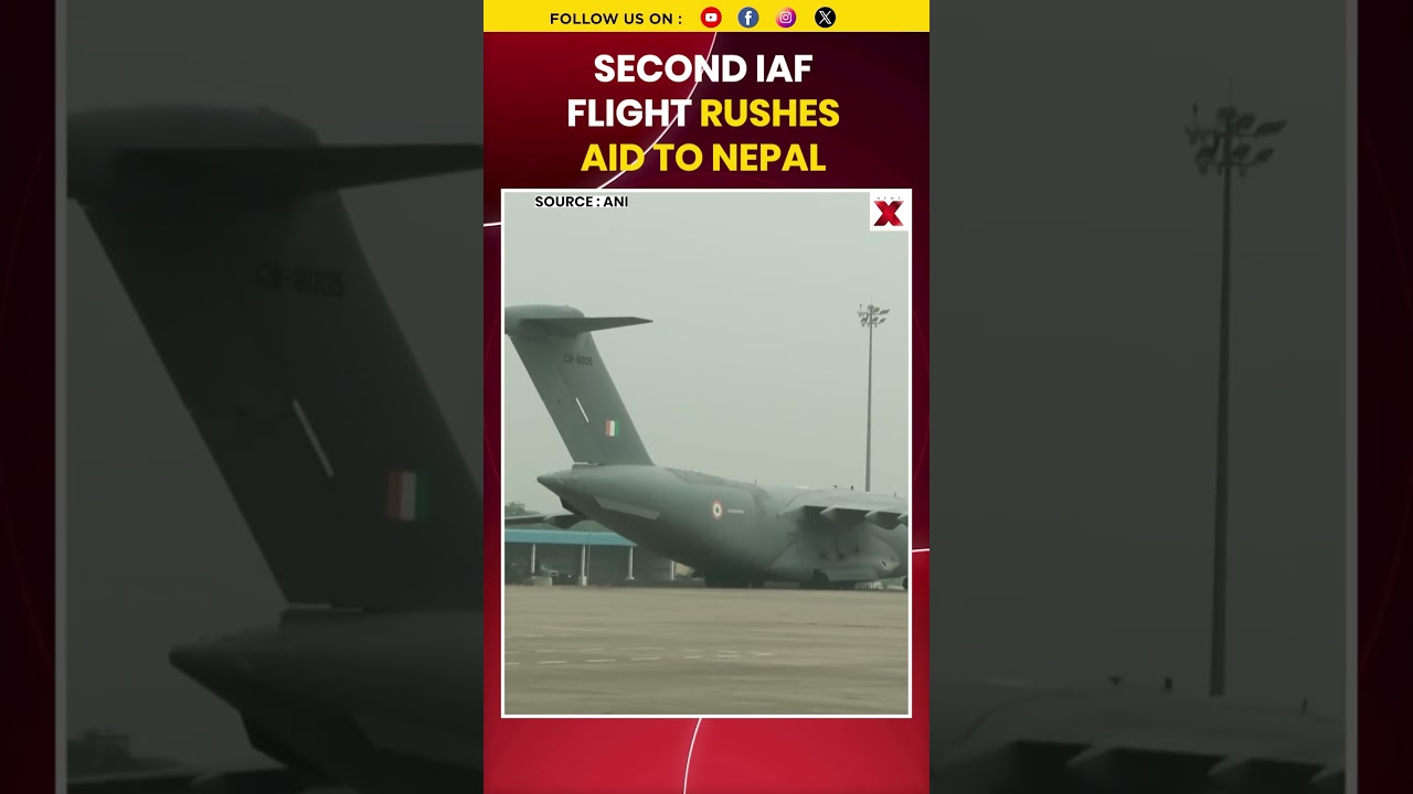 Watch! Second IAF Flight Takes Off From Hindon With 37.5 Tonnes Aid For Nepal