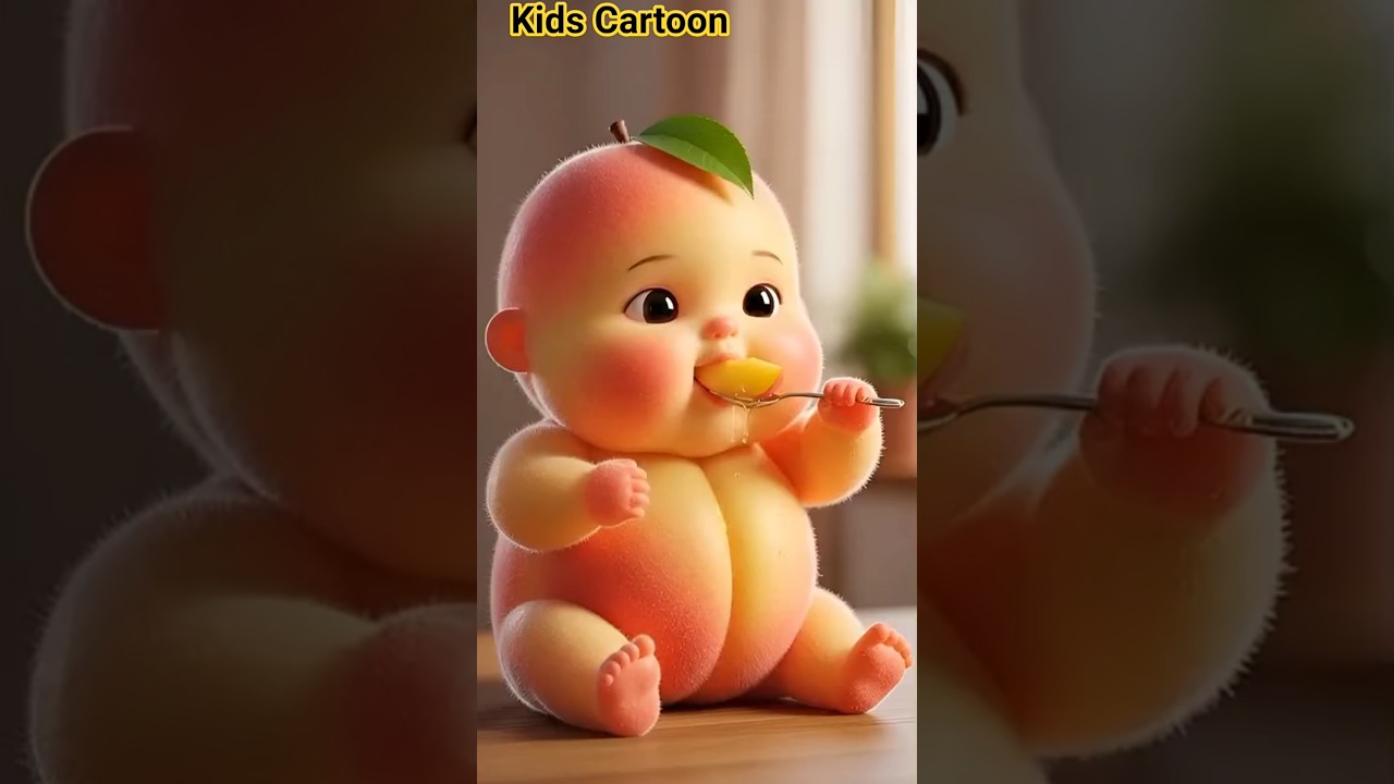 Peach Baby Eating His Own Food 🍑 ASMR 