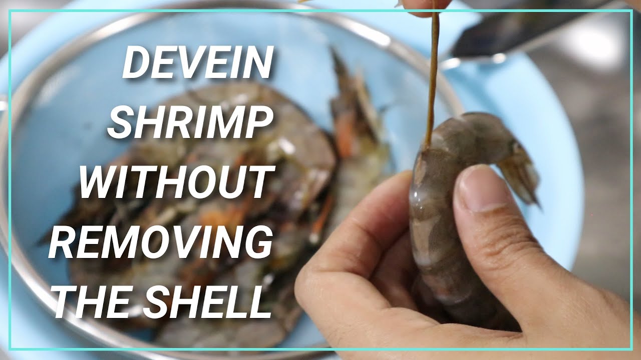 How to Devein Shrimp/Prawn with Shell | Denise Planas 💋
