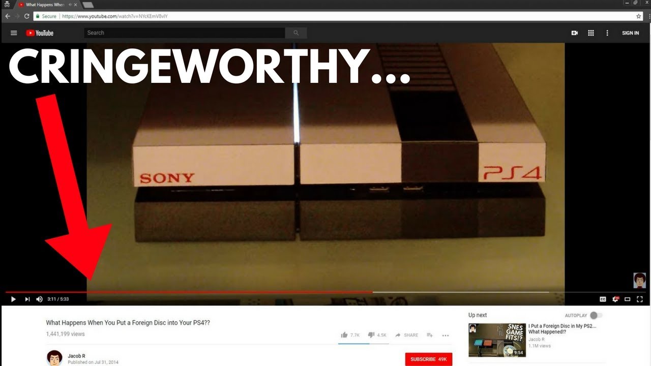 REACTING to The FIRST Foreign Disc Video!! Putting Foreign Discs in a PS4!