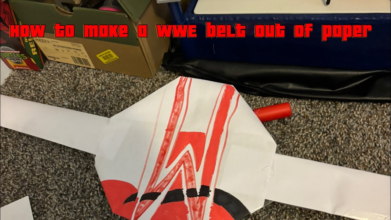 How to make a WWE belt out of paper