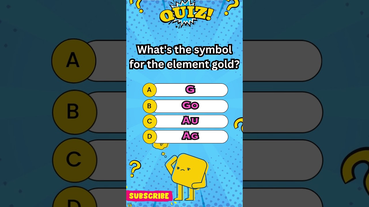 Symbol of 💛 gold element | Brain Tester: Riddle and Quiz | Gk Question Answer | 
